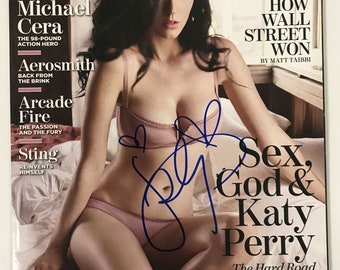 Katy Perry Signed Autographed Complete "Rolling Stone" Magazine - Lifetime COA