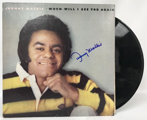 Johnny Mathis signed Love is Blue album, vinyl COA exact proof autographed STAR Johnny Mathis signed Love is Blue album, vinyl COA exact proof autographed STAR