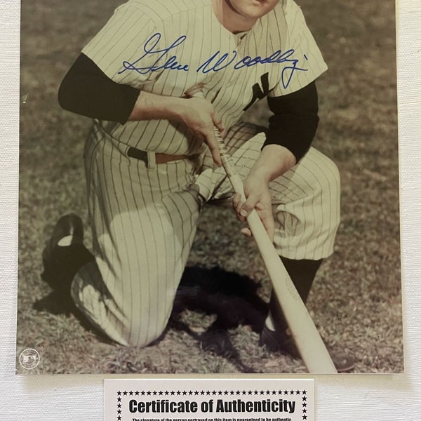 Gene Woodling (d. 2001) signiertes signiertes glänzendes 8x10-Foto - New York Yankees