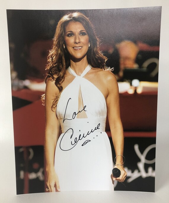 Celine Dion Signed Autographed Glossy 