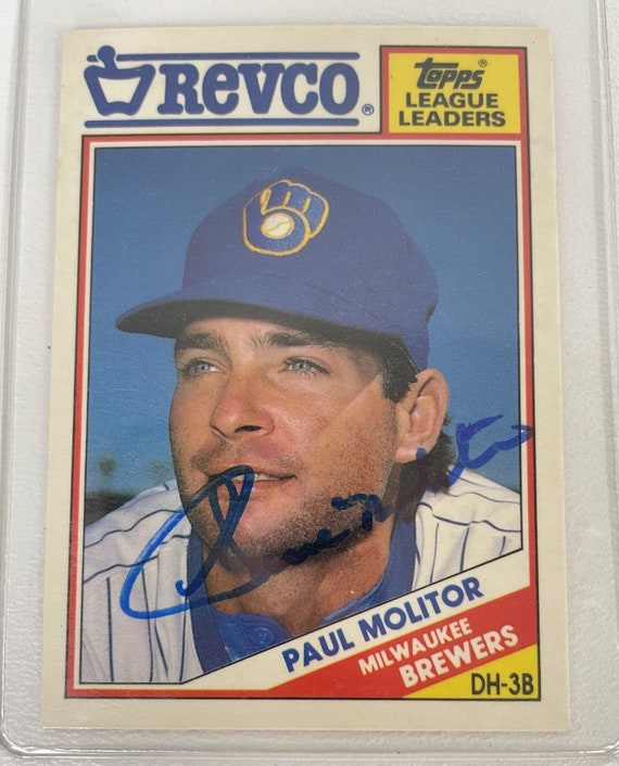 Paul Molitor Signed Autographed 1988 Topps Revco Baseball Card -   Finland