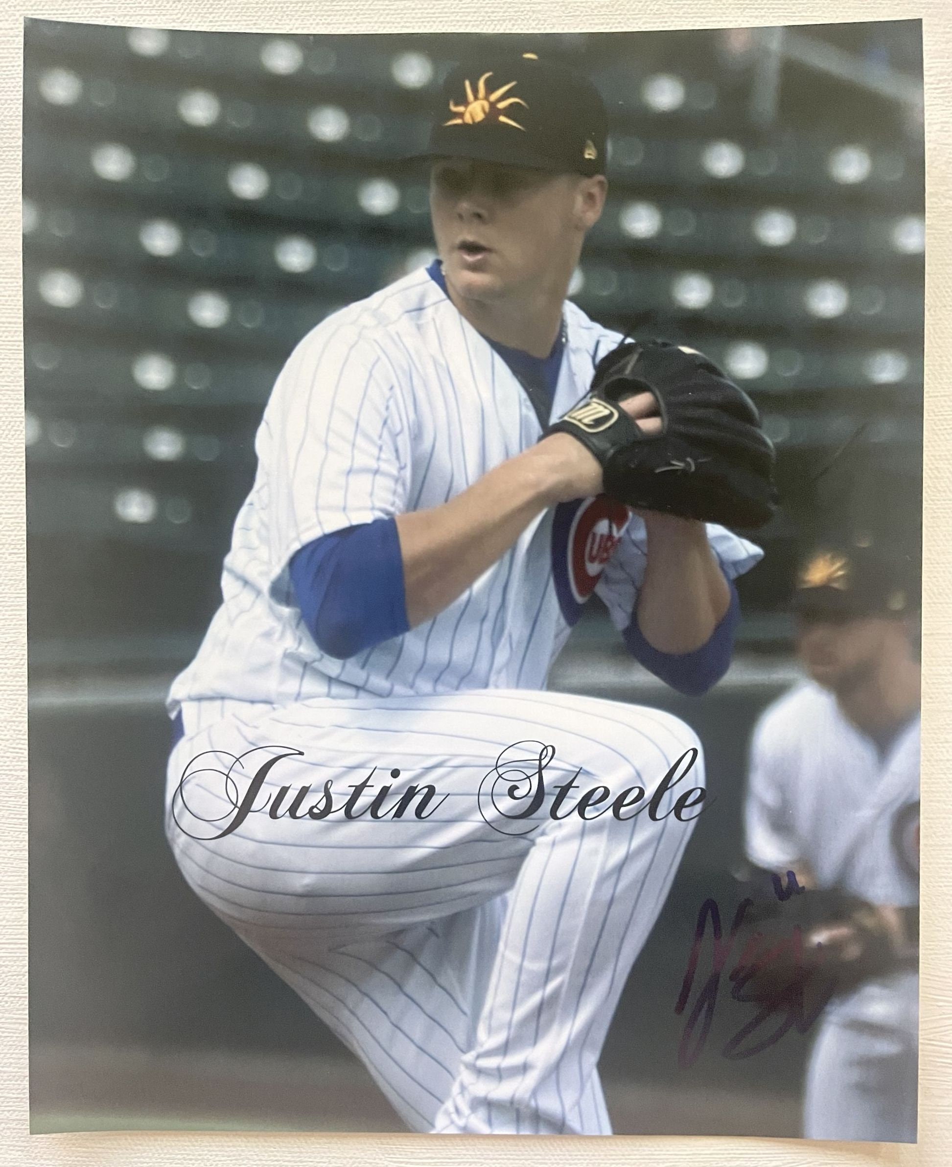 Justin Steele Signed Autographed Glossy 8x10 Photo - Chicago Cubs