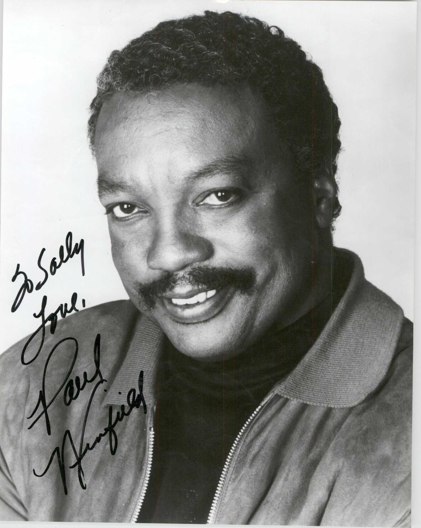 Paul Winfield d. 2004 Signed Autographed Glossy 8x10 Photo to Sally COA