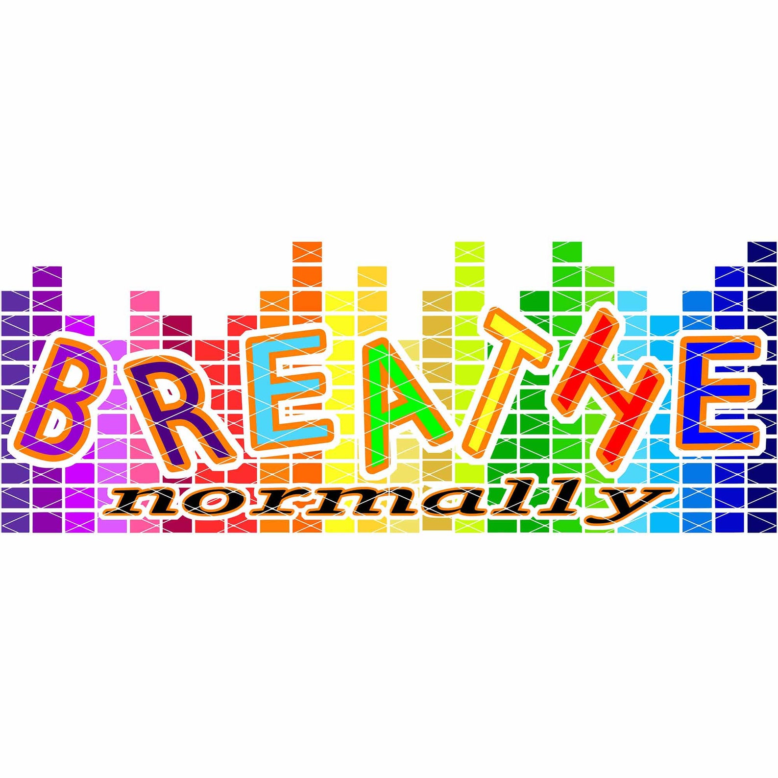 BREATHE Normally EDITABLE Design Cut File / Stencil / - Etsy