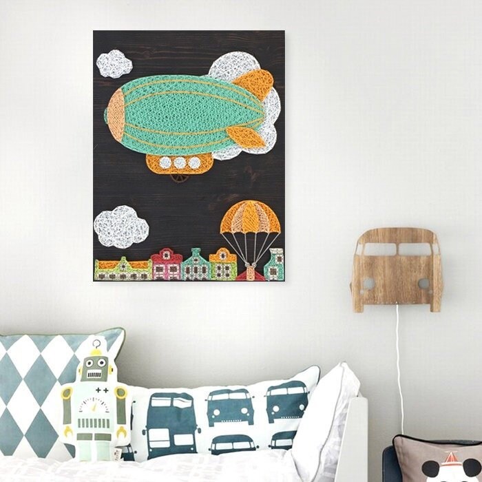 Wall decor. Picture for the nursery. String art. A gift for | Etsy