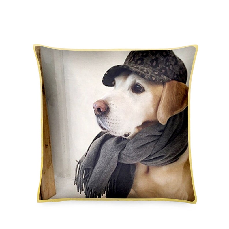 Pet Portrait Luxury Pillows Soft Photo Pillows Australia Etsy
