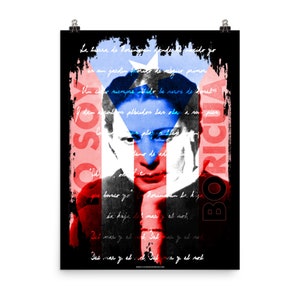 Cartel de Julia de Burgos, Puerto Rico, Yo Soy Boricua, La Borinquena, Bandera puertorriqueña, Arte mural de Puerto Rico, Arte puertorriqueño, Boricua