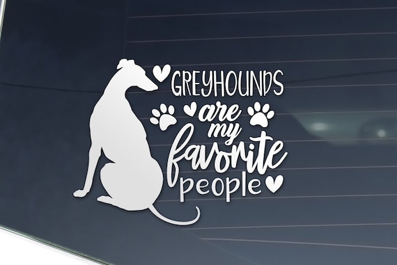 Greyhound Dog Window Decal Sticker | Greyhound Sticker | High Quality Vinyl Sticker