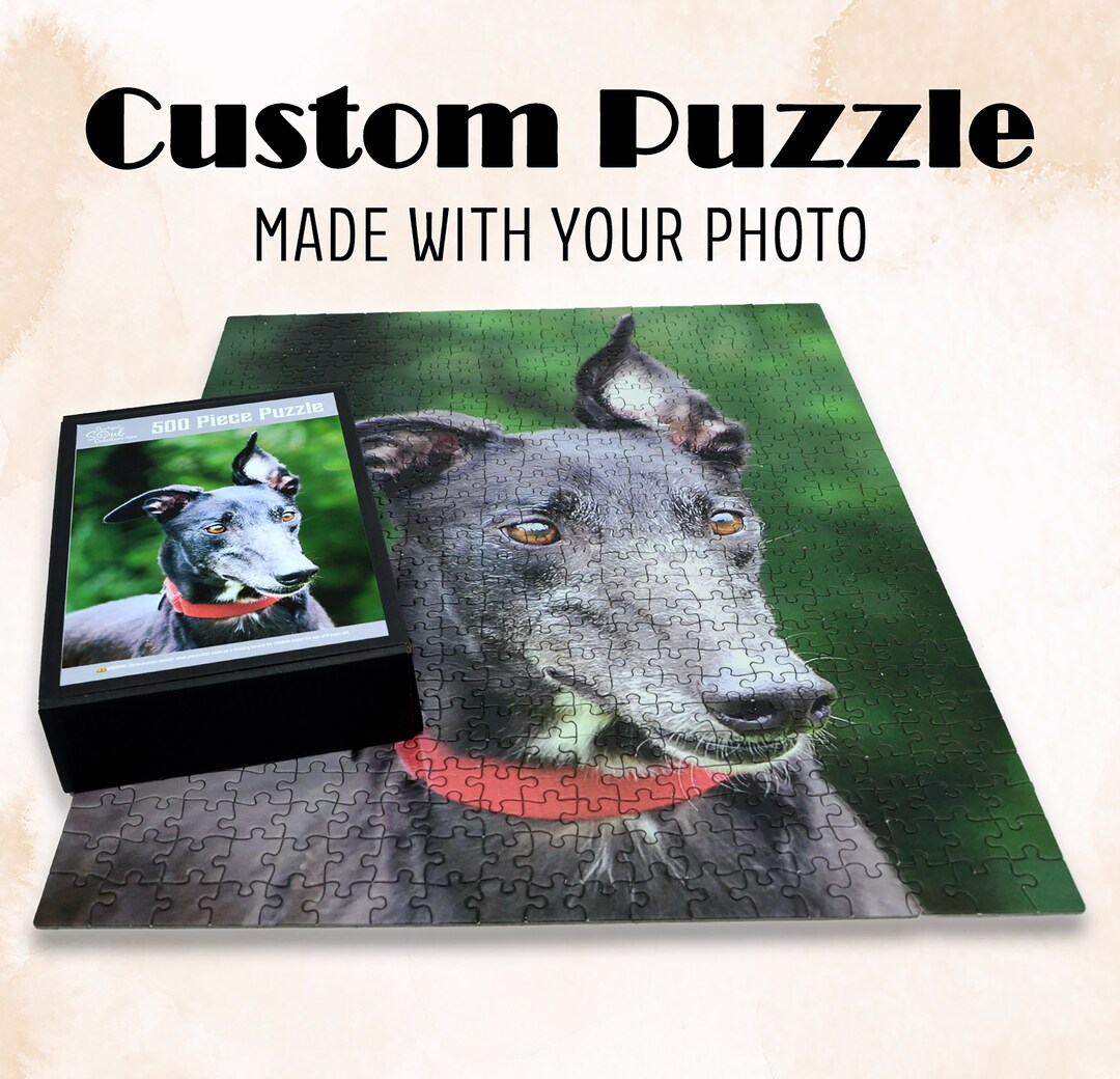 Personalized Jigsaw Puzzle | Greyhound Gift | Dog Lover Puzzle | Dog ...