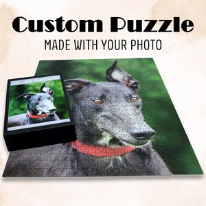 Personalized Jigsaw Puzzle | Greyhound Gift | Dog Lover Puzzle | Dog Mom Gift