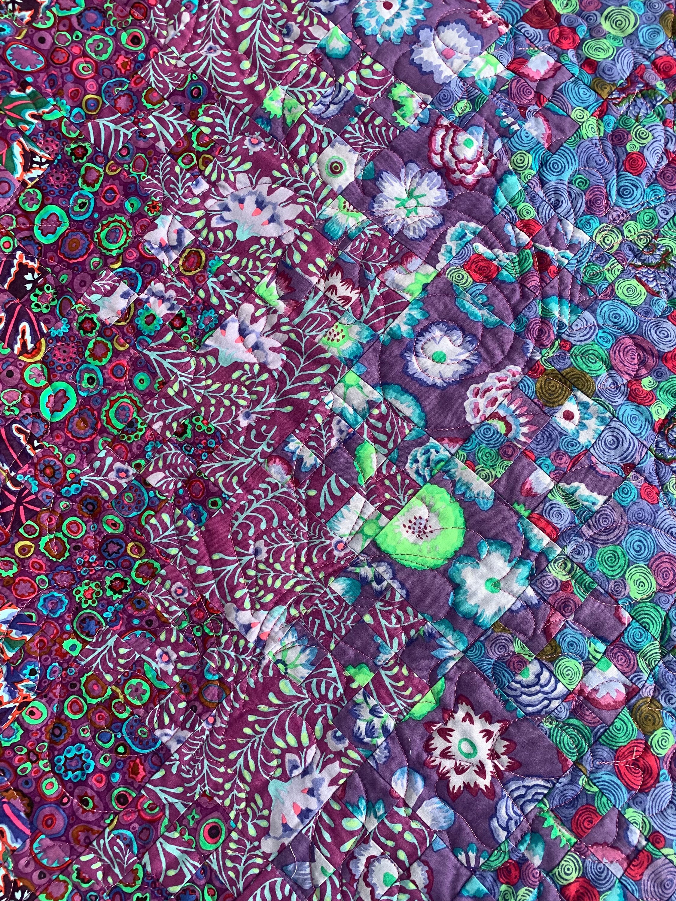 Blooming Nine Patch Queen Size Quilt