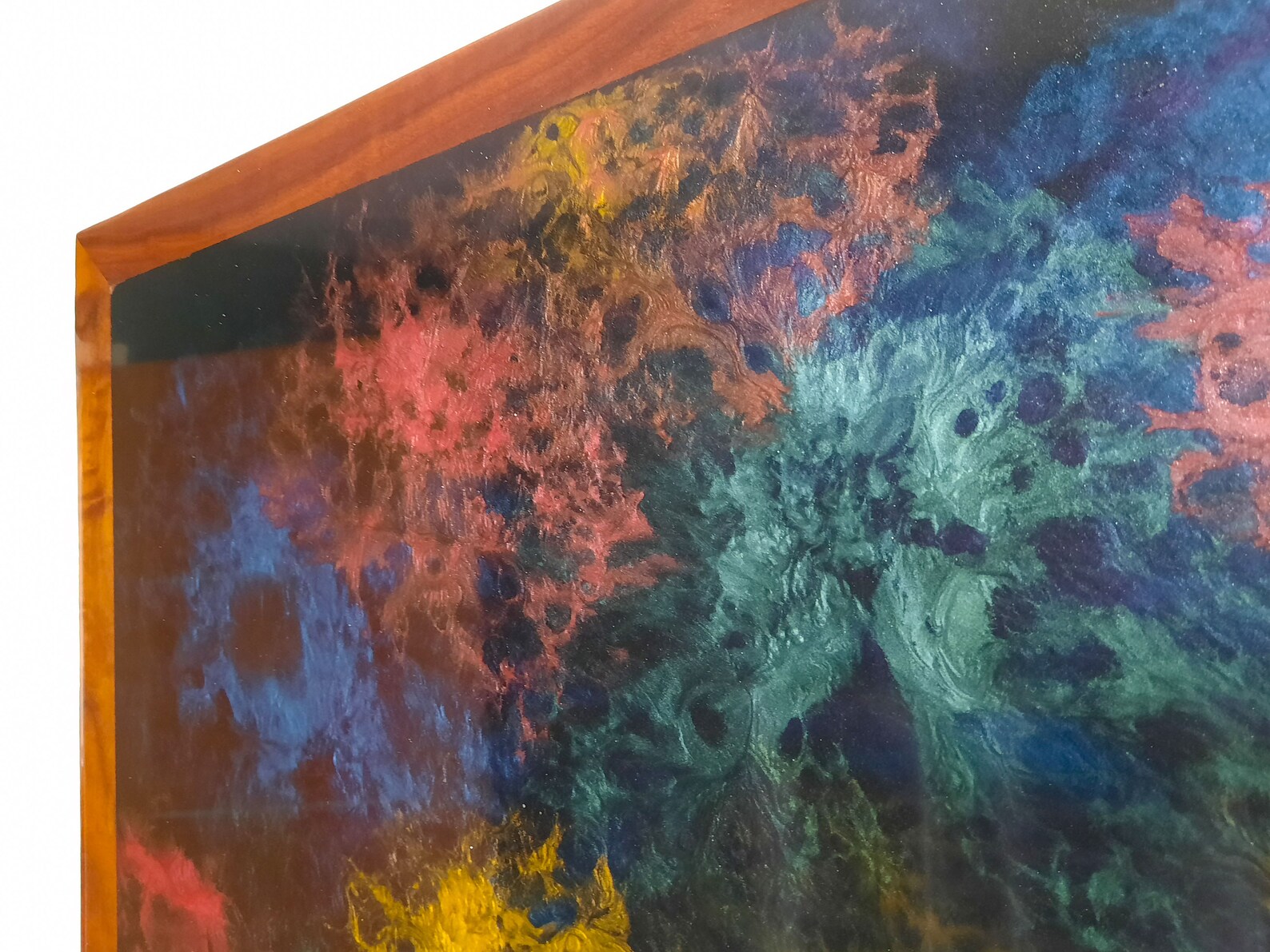 Large Epoxy Wall Art Abstract Space Resin Art Wall Hanging Etsy