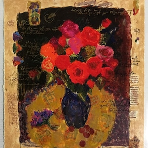 Alexander Wissotzky &quot; Blue Mood&quot; Signed Limited Edition 15/395 Serigraph on Heavy Art Paper 16.5&quot; X 14&quot;Lithograph