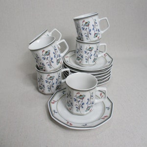 Vintage Winterling Coffee/Tea Set of 7 Cups and 7 Saucers. Bavaria. Germany