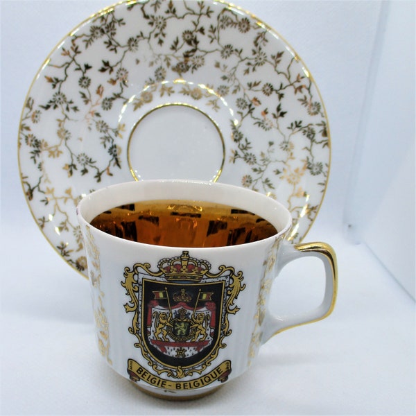 KHM Bavaria “Hildesheim” Gold Demitasse Cup and Saucer. Germany