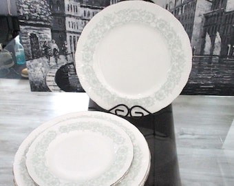 Vintage, Karina Stoneware Japan, Daisydale Pattern, Set of 2