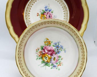 Vintage Crown Staffordshire Teacup and Saucer. Bone China. England