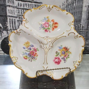 Vintage JLMENAU Serving Plate Hand Painted. Germany