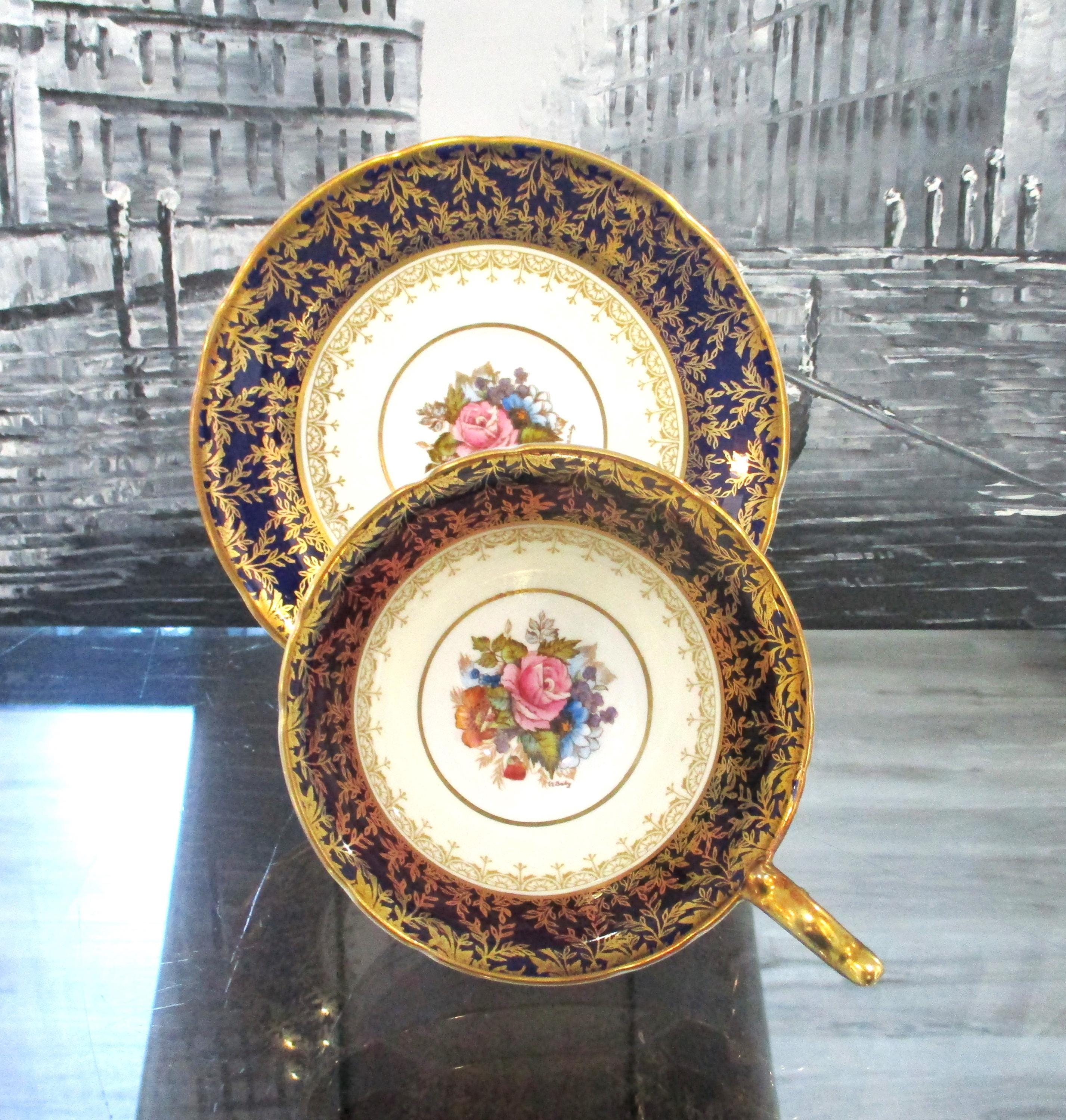Aynsley georgian cobalt - Etsy 日本