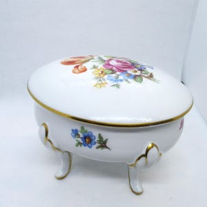 Vintage JLMENAU Trinket/Jewellery Footed Box. Germany