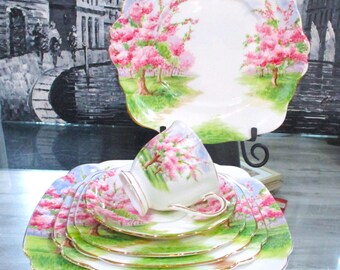 Vintage Royal Albert Blossom Time Dinnerware Partial Set. Bone