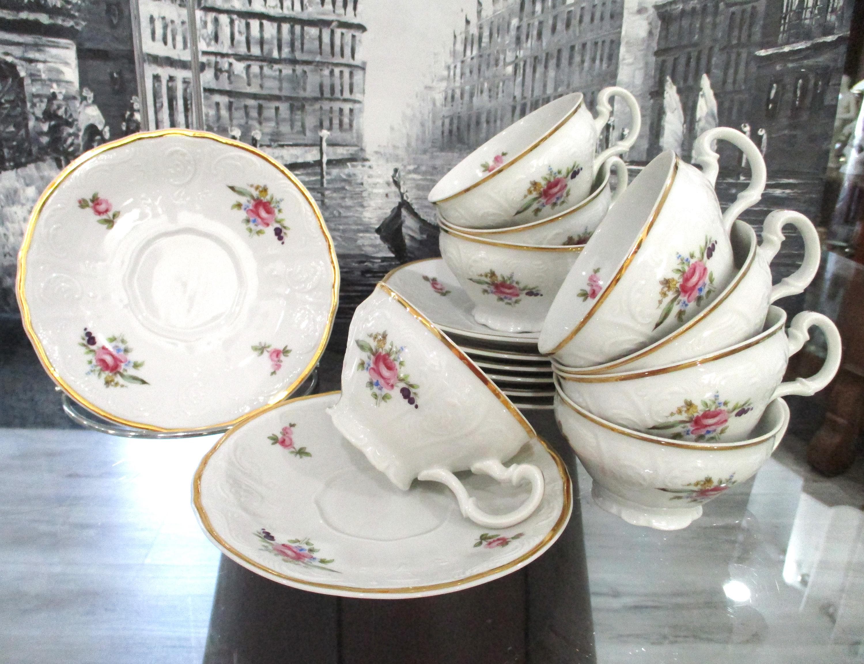 Bavaria rose teacup - Etsy 日本