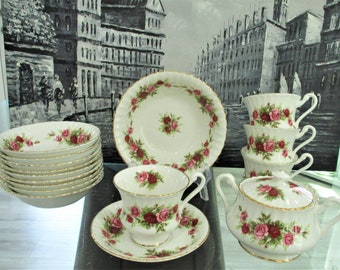 Vintage Royal Standard Teaware Replacement Set. Bone China. Mint condition