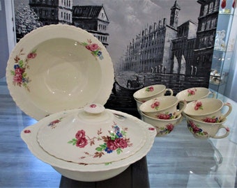 Conjunto de louças Myott Staffordshire. Inglaterra