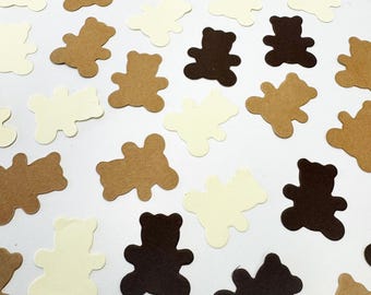 Berenconfetti | Beary eerste verjaardagsversieringen | Woodland teddybeer feesttafel confetti | Babyshower en 1e verjaardagsdecoratie | 100 stuks