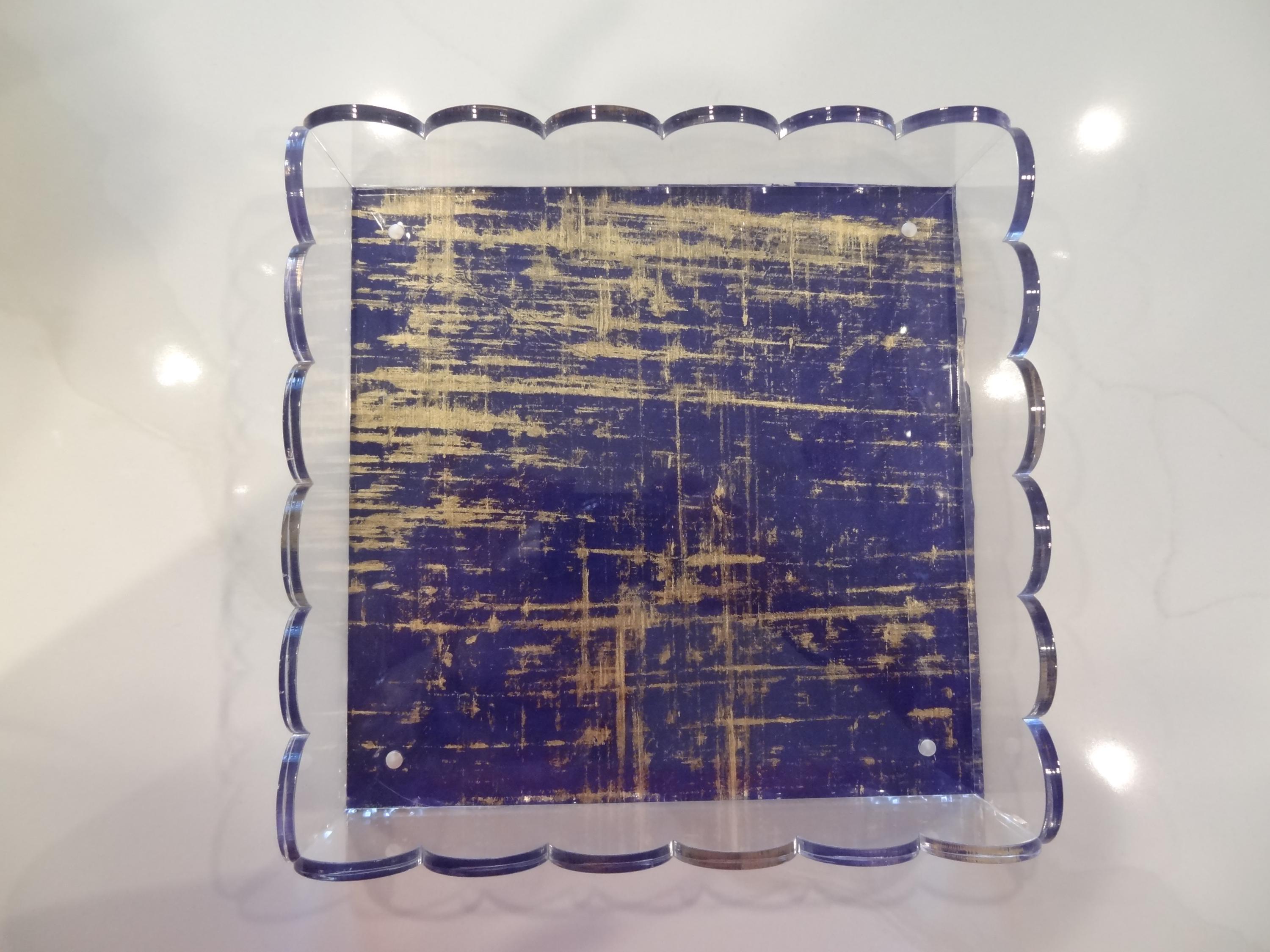 JingChun Acrylic Scalloped Tray With Magnetic Mat - Customizable For Photos Art And Messages 8 X 8in Clear C1f9201e C37f 4b1b Aa91 547a673613b5.4fe8dd929ff1b64351cc5c8f35872d03