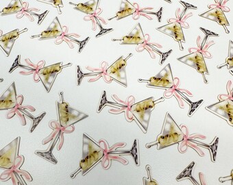 Vieze martiniconfetti | Martinifeestdecoraties | 100 stuks cocktailconfettimix | Decoratie vrijgezellenfeest | Martini-verjaardagstafel