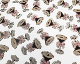Espresso martini-confetti | 100 stuks | Espresso Martini Feestdecoratie | Een Tini Bit oudere verjaardag | Tafeldecoratie vrijgezellenfeest