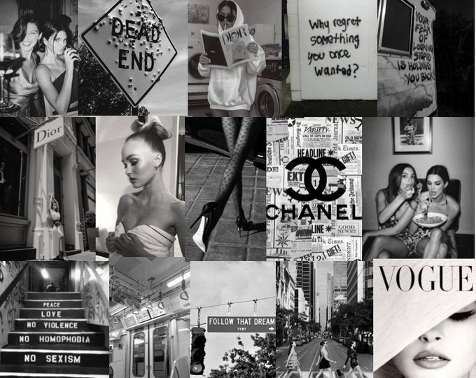 40 PINK BOUJEE BADDIE Collage Aesthetic. Trendy Vogue | Etsy