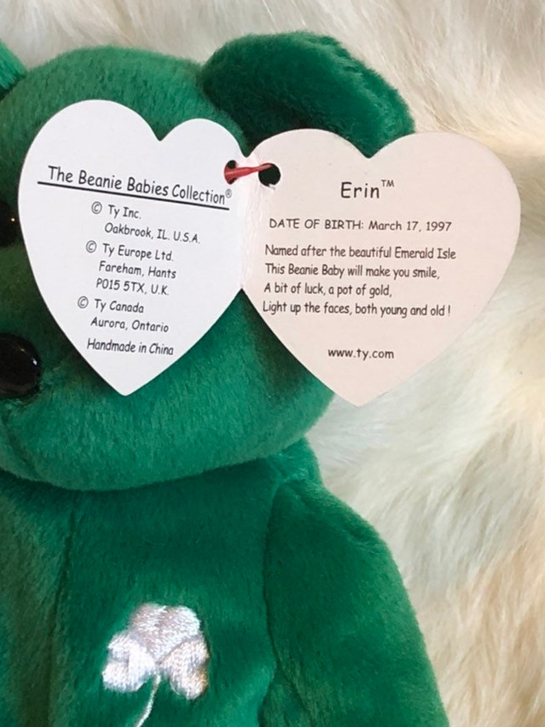 ty beanie baby erin march 17 1997