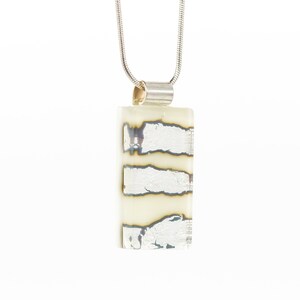 Silver necklace•unique glass pendant•unique jewelry•fused glass jewelry•unusual necklace•evening wear