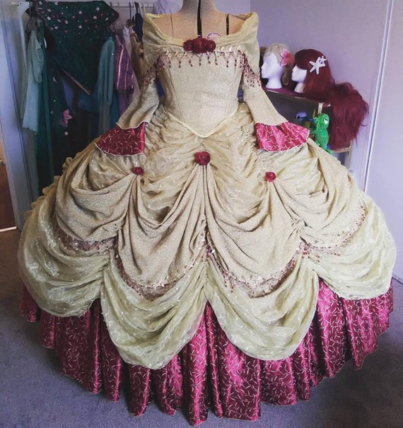 belle inspired ball gown