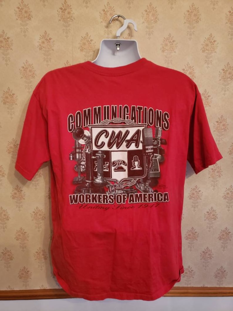 Tennessee Communications Workers Of America Vintage 90/'s XL T-Shirt