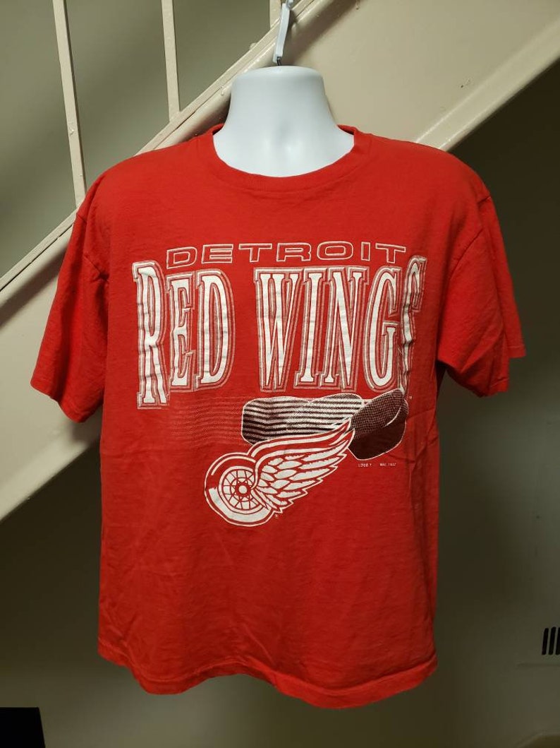 Detroit Red Wings 1992 Vintage XL T-Shirt | Etsy