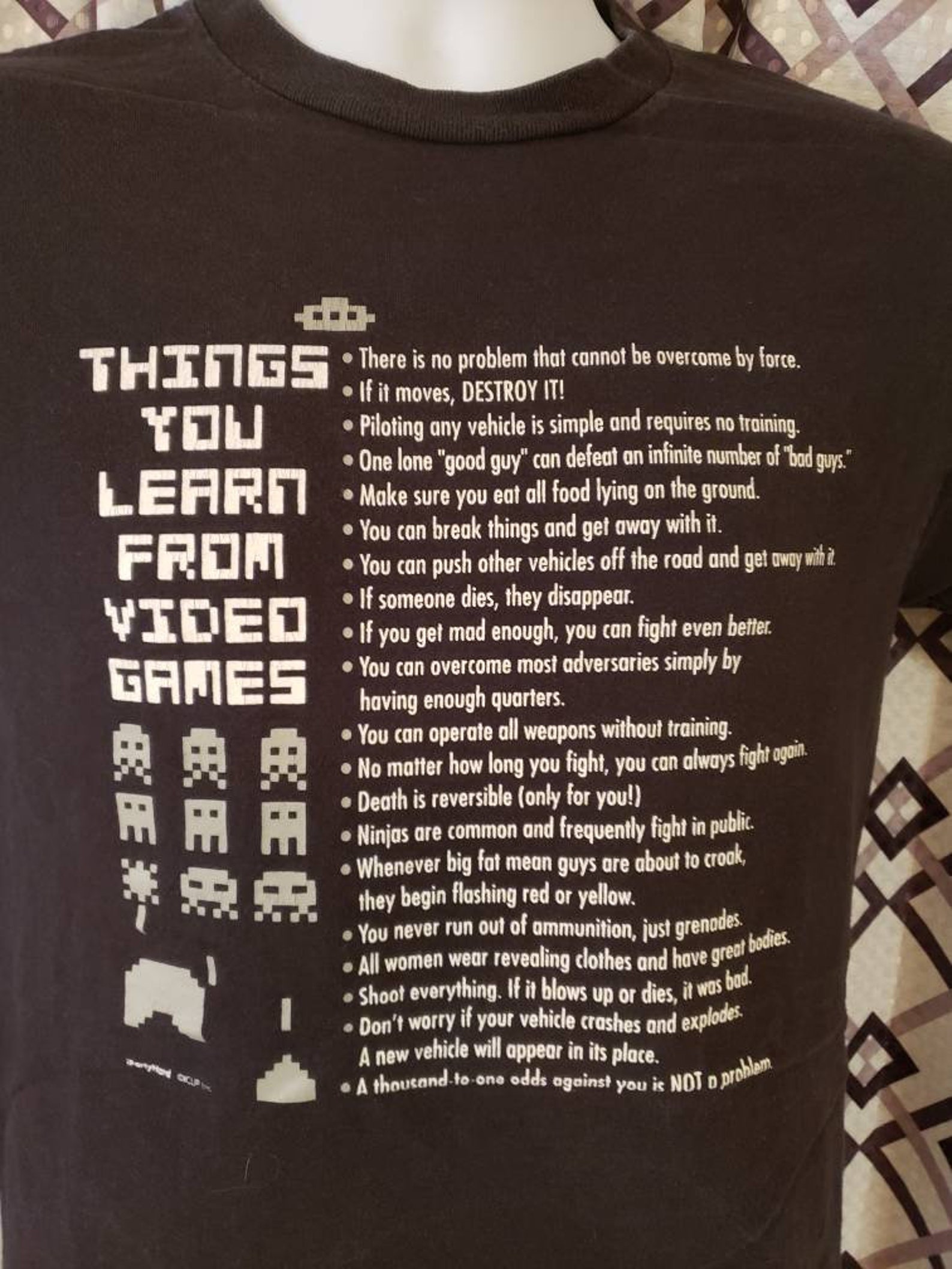 Video Games Small TShirt Etsy