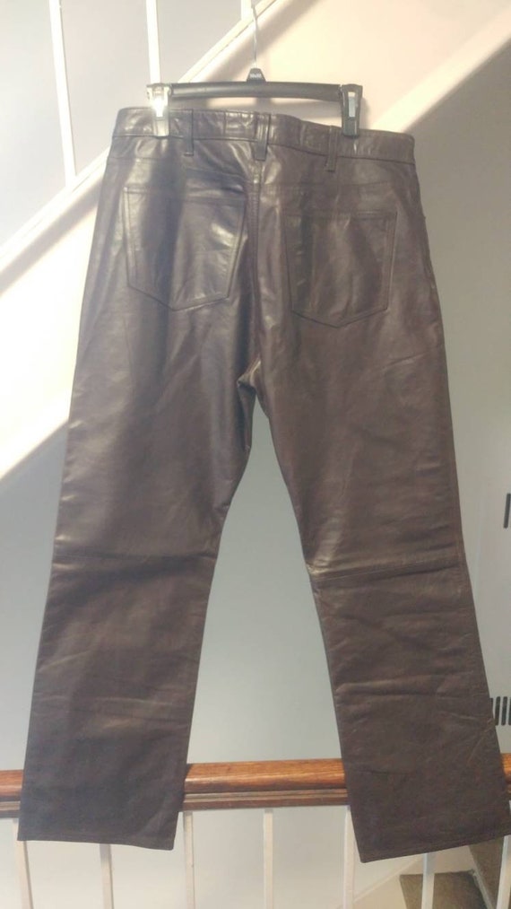 Pantalon Bootcut marron en cuir écart foncé marron Bootcut taille 36 6c8b50 Pantalon Bootcut marron en cuir écart foncé marron Bootcut taille 36 6c8b50