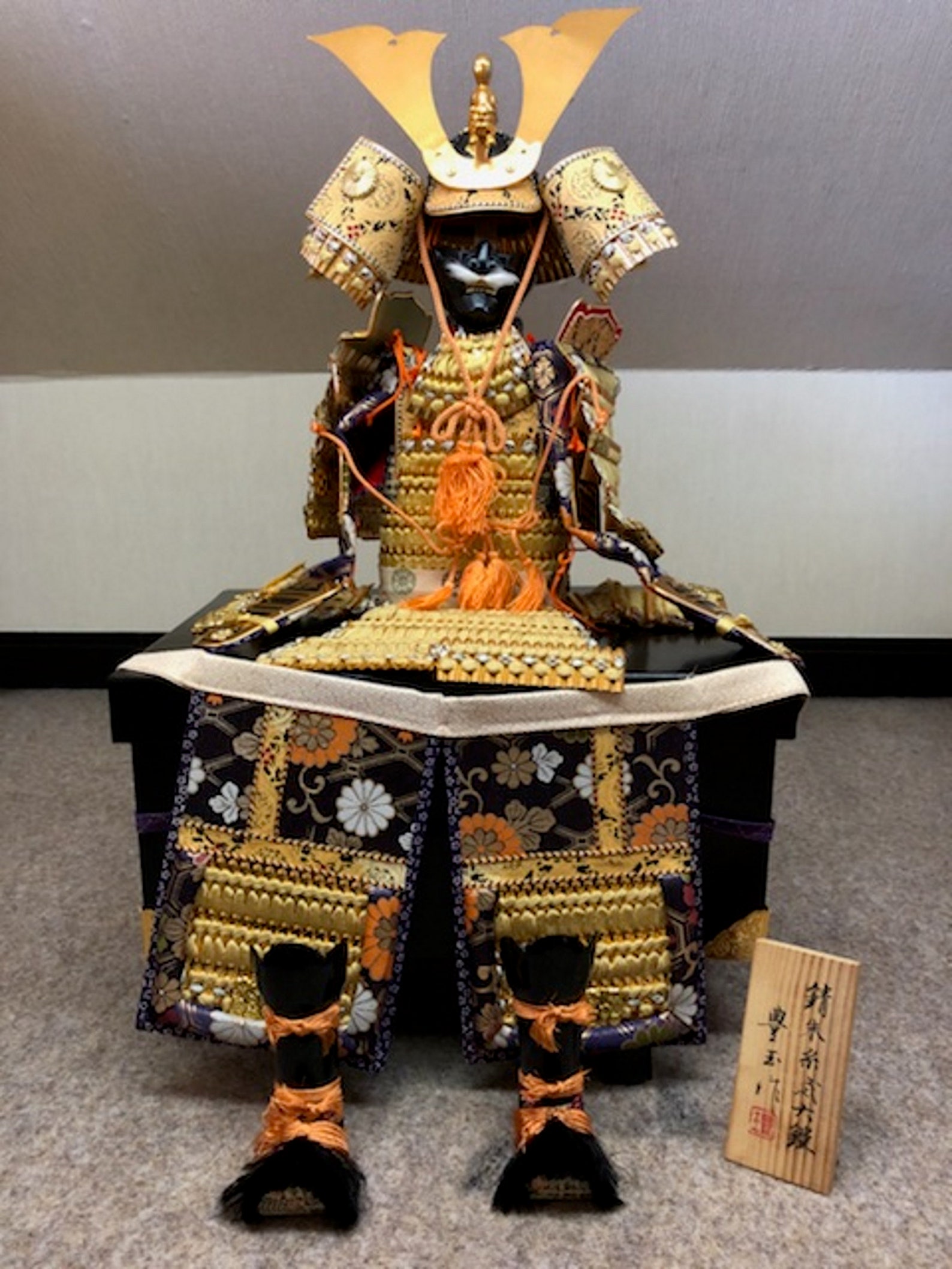 Japanese Traditional Doll Samurai Armor Set Dolls For May Etsy