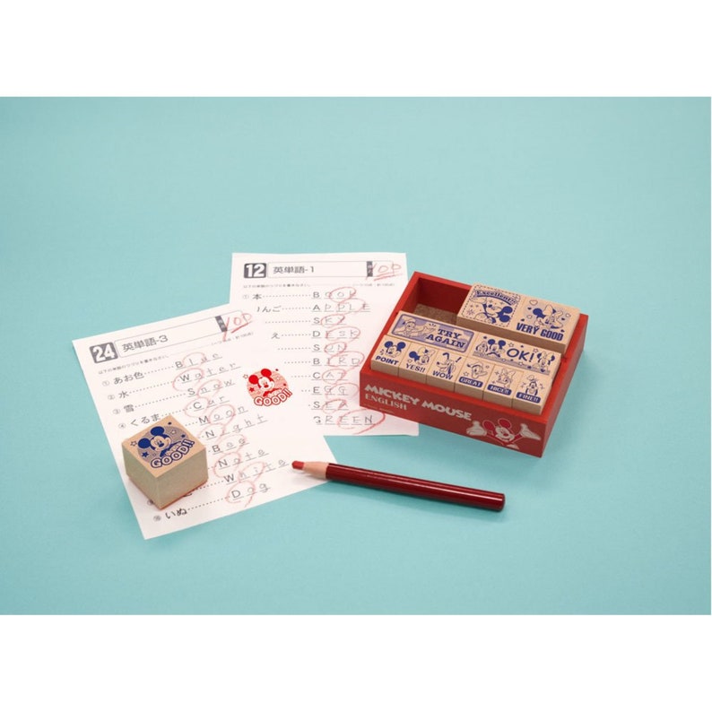 Disney Rubber Stamps Mickey Mouse Compliment 11set Etsy