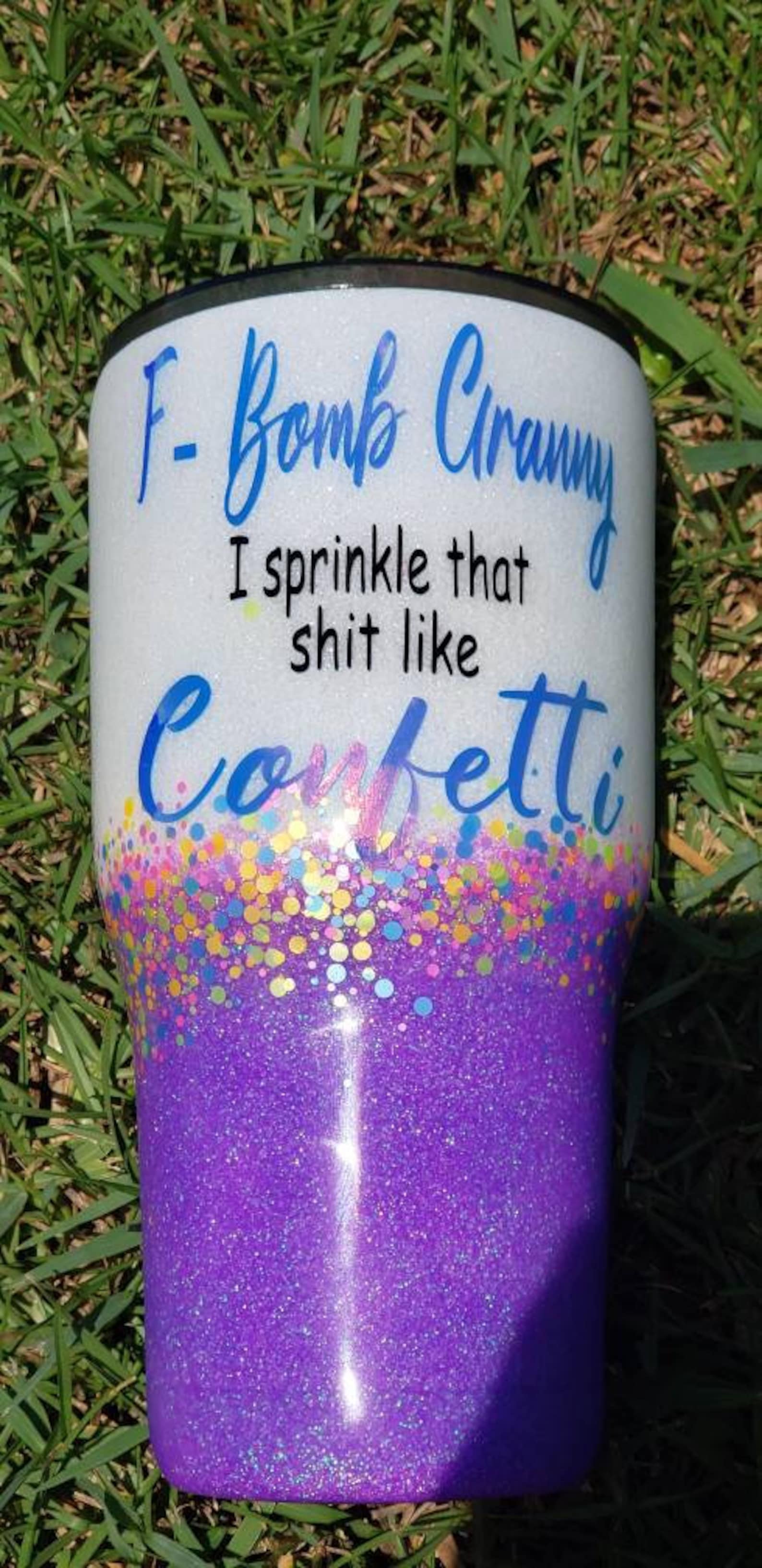 Fbomb Granny / Glitter Tumbler/ Grandma Tumbler Etsy