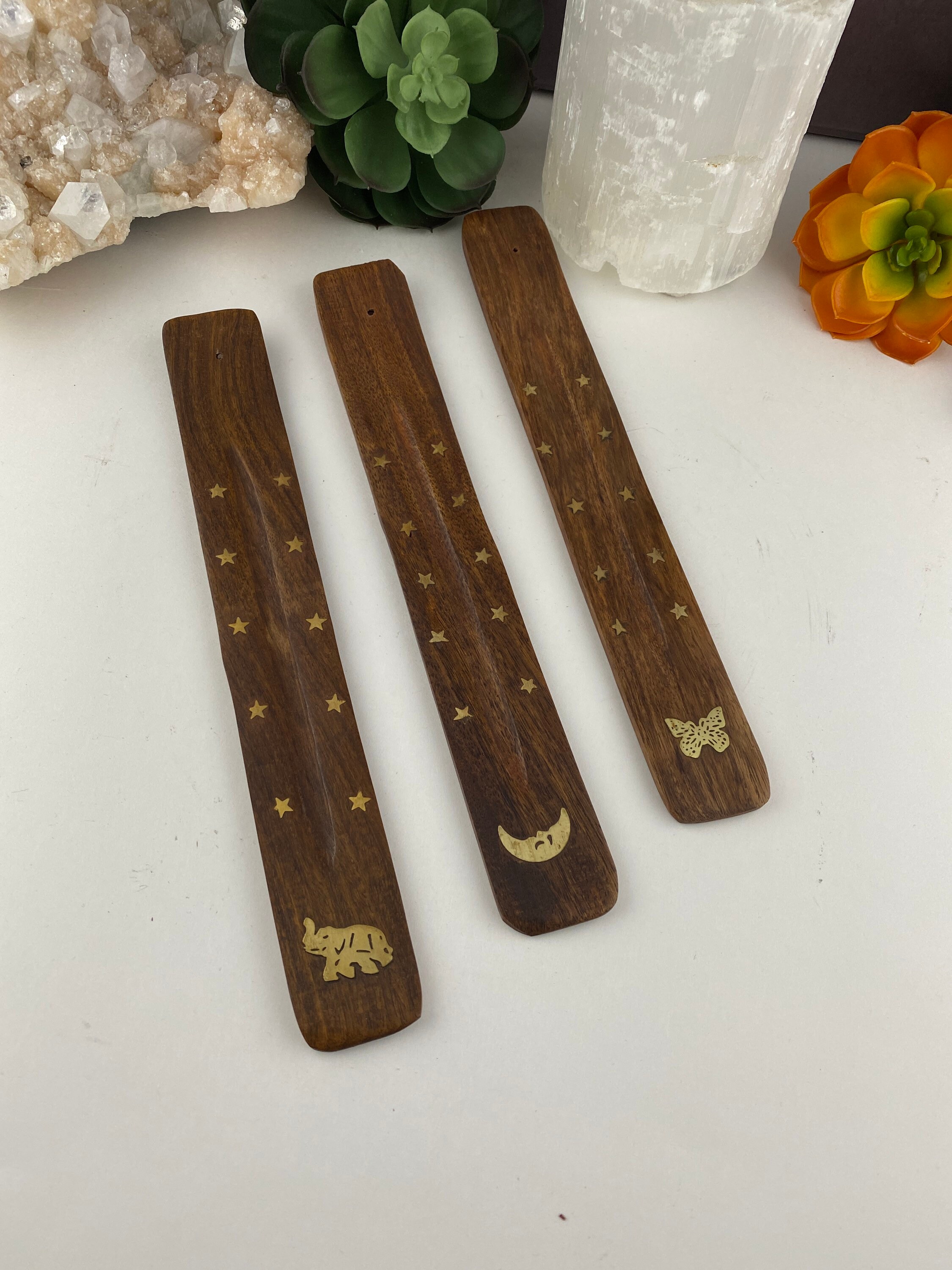 Wooden Incense Holder 1 Multiple Designs Available Etsy