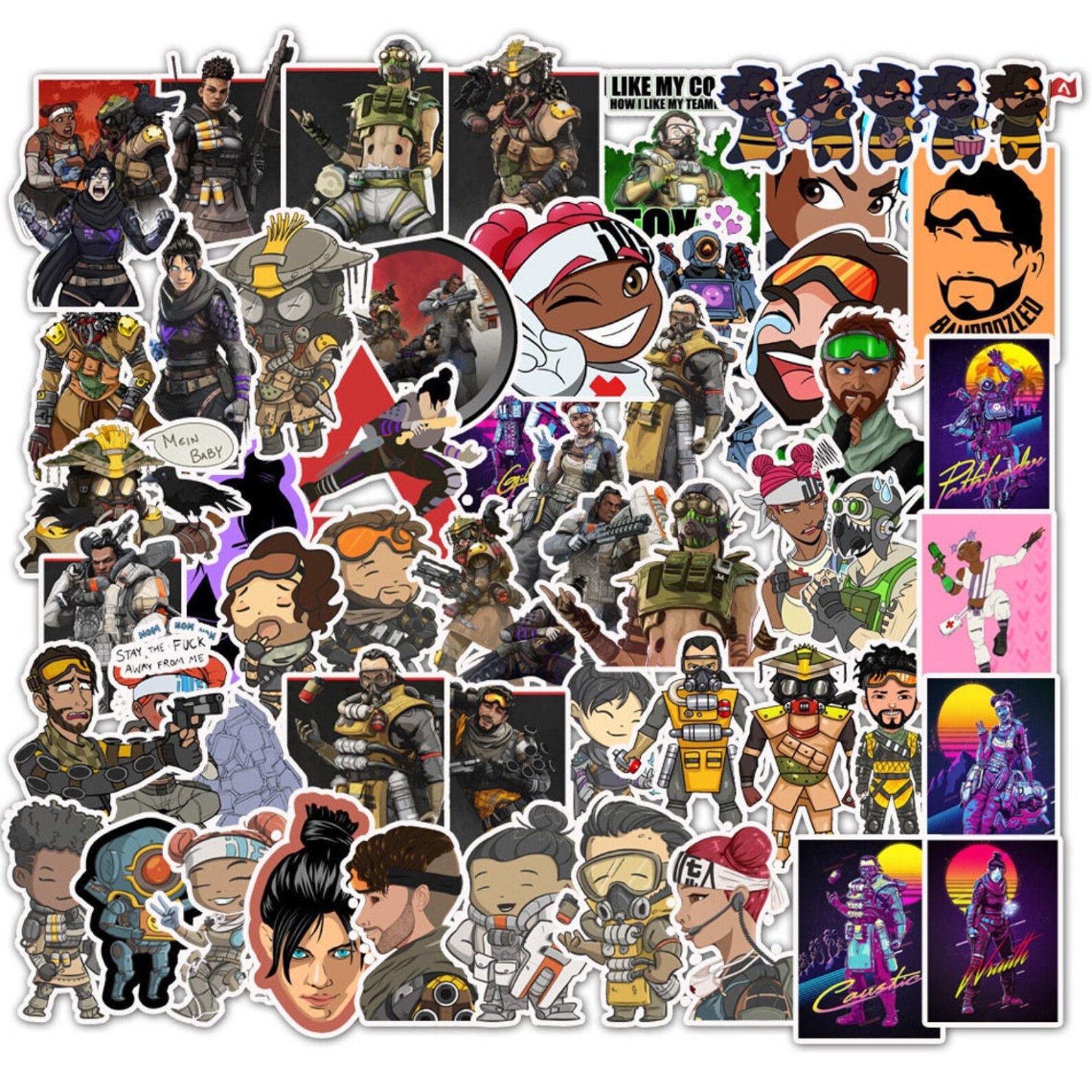 Apex Legends Waterproof Sticker Pack for Gaming Funs Stickers Etsy