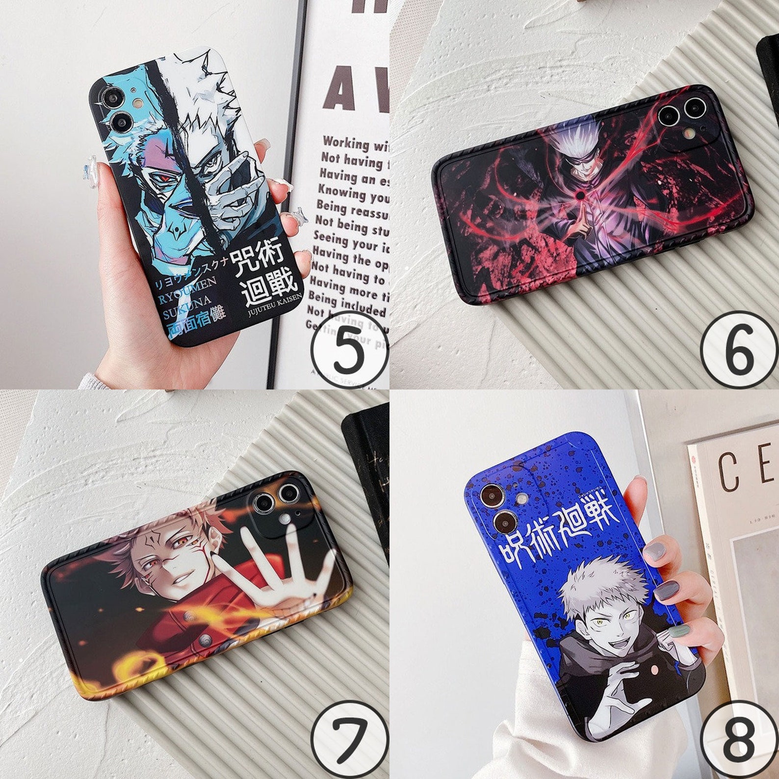 Jujutsu Kaisen Anime Iphone Soft Cases 19 styles Etsy