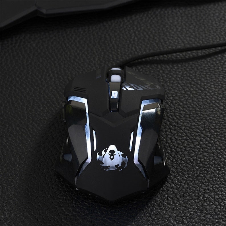 Overwatch Reaper Black Gaming Mouse Etsy
