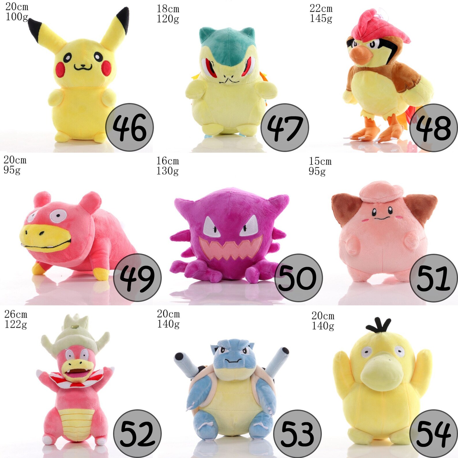 Cute Pokemon Plush Toys 70 Styles Etsy