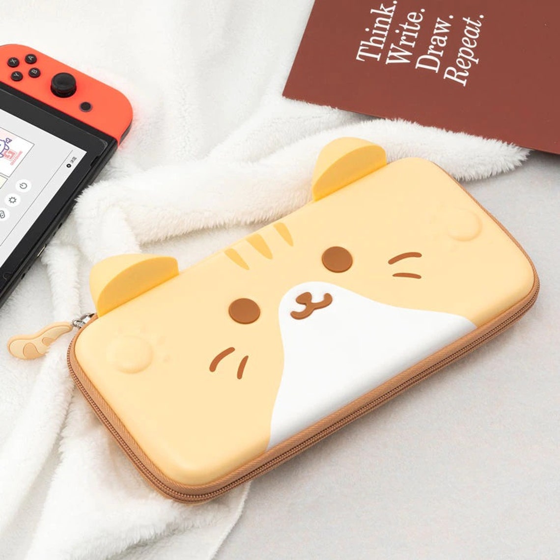 Nintendo Switch Shell / Cute Cat Soft Cover / Case with Etsy