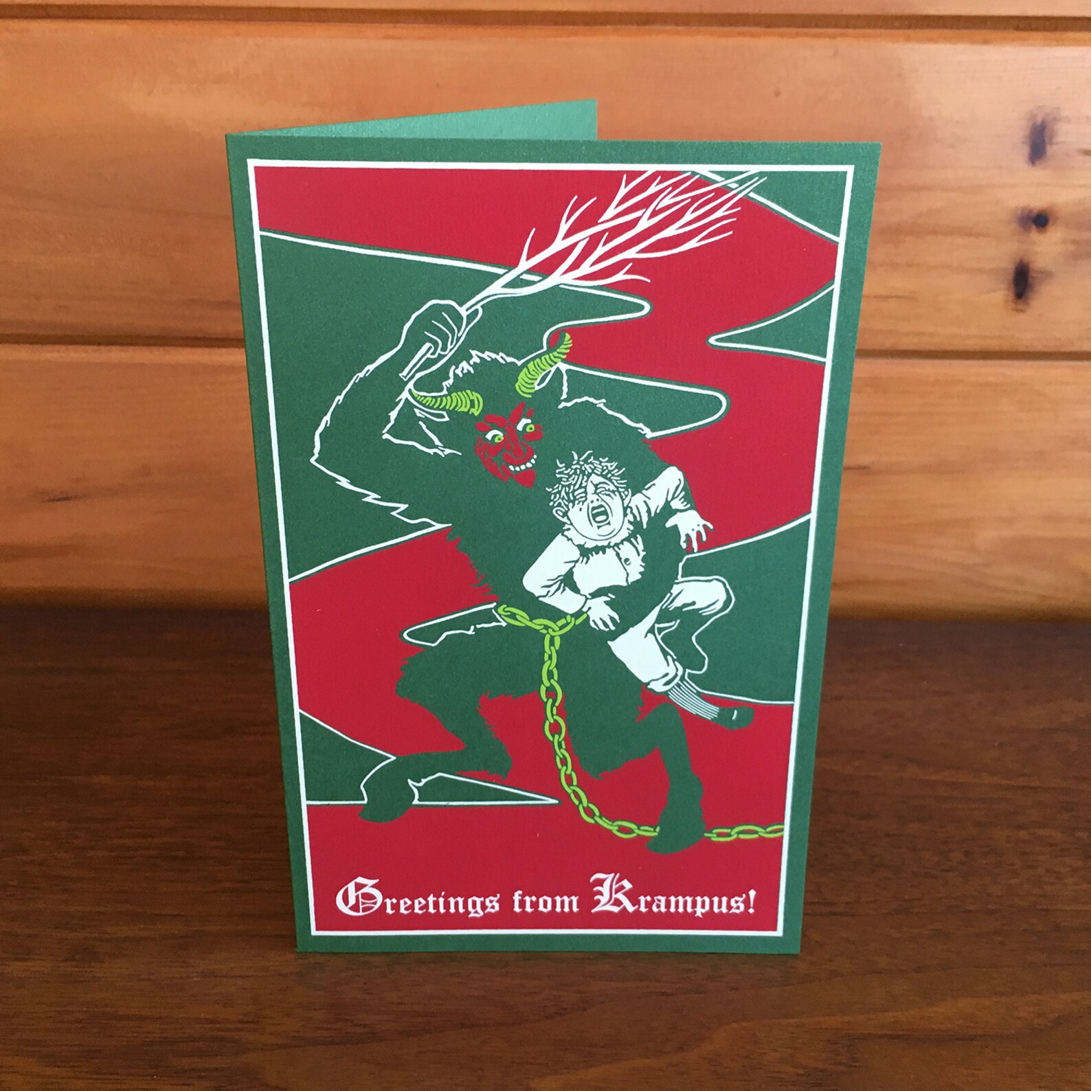Krampus Card: Greetings from Krampus | Etsy